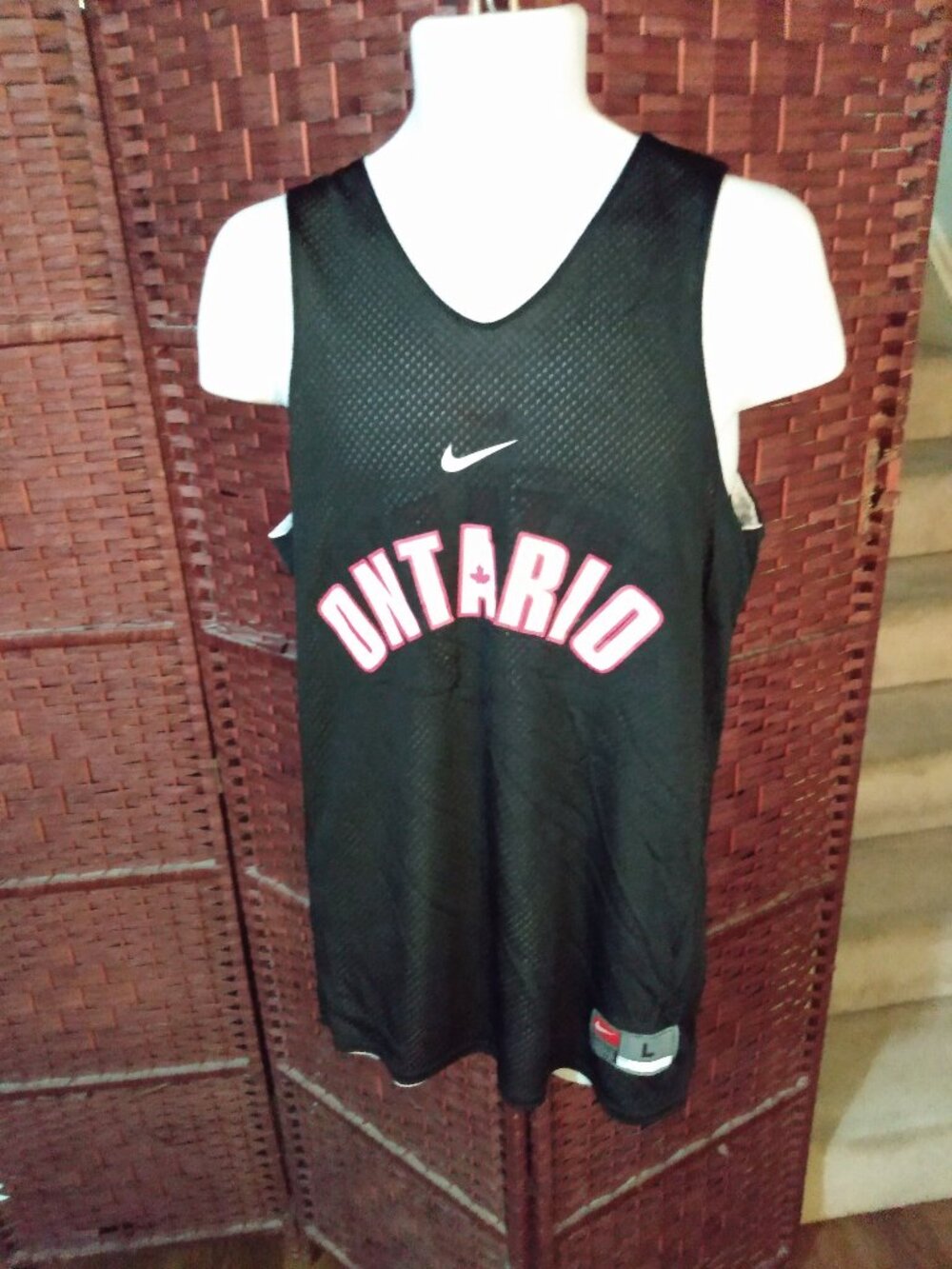 Vintage Nike Team Ontario Reversible Basketball Jersey Youth Large Adult Small